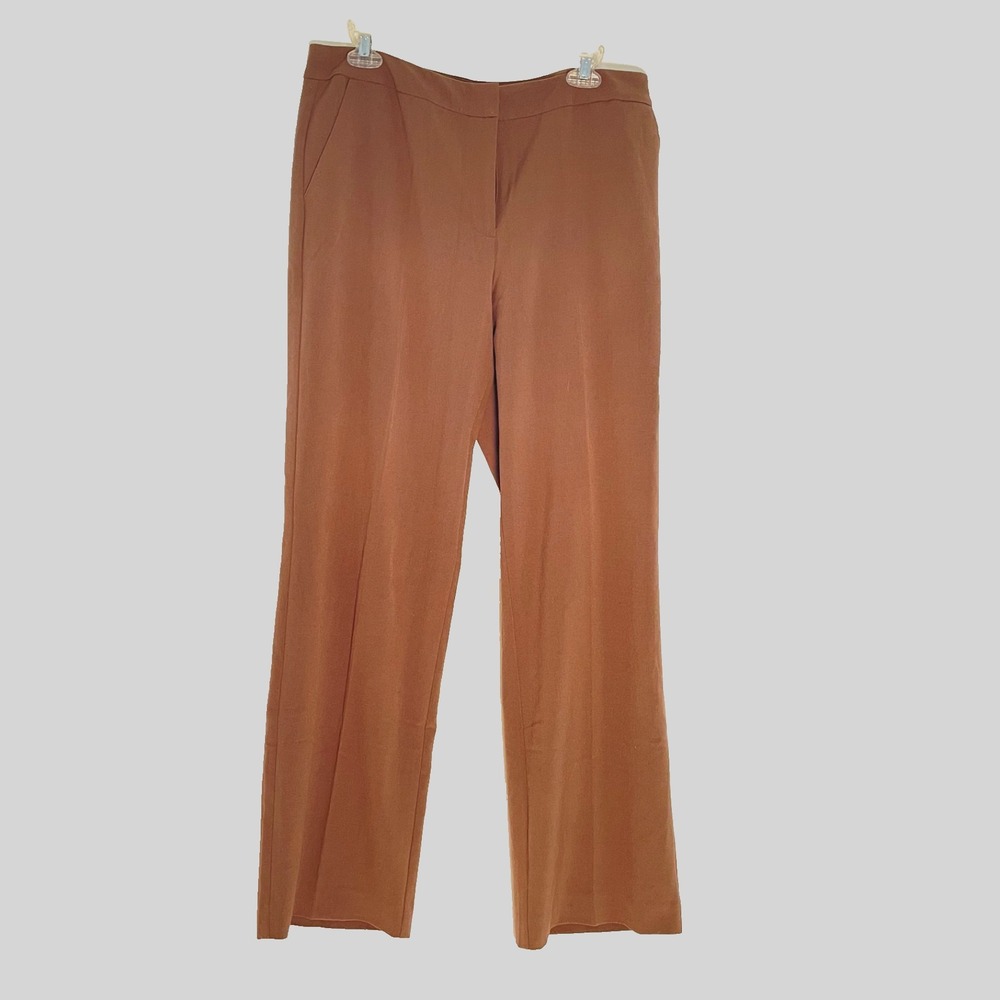 JH Collectibles‎ Karyn Womens Dress Pants Size 12 Work Career Straight Brown Tan